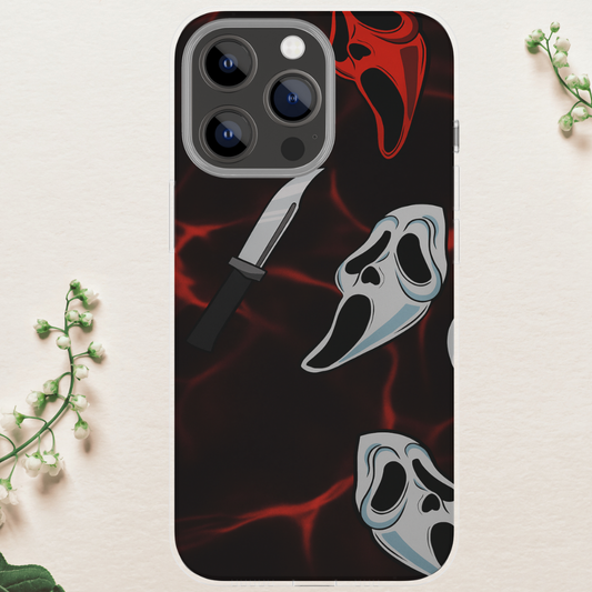 Ghost guy Halloween Horror scream movie case, Halloween case 16 Pro Max, image 1