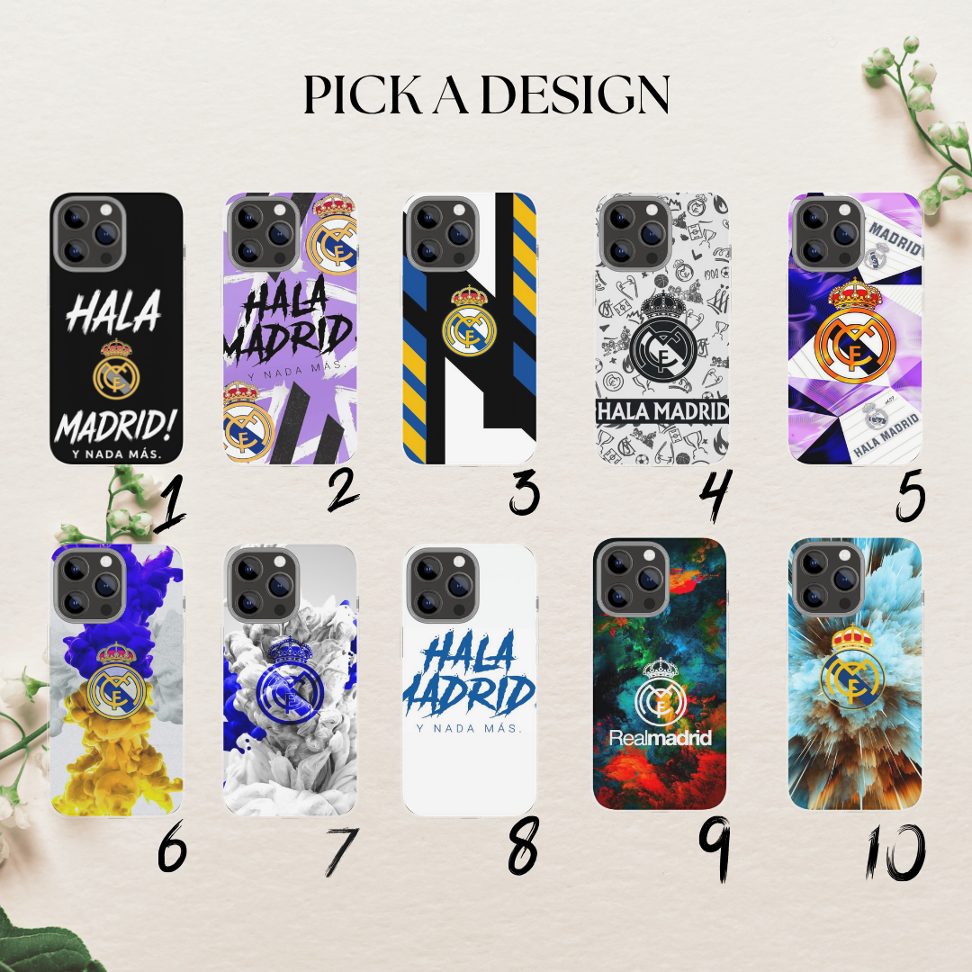 Royal White Spirit Case Iconic Madrid Vibe Protective Stylish Fits Most iPhone S image 1
