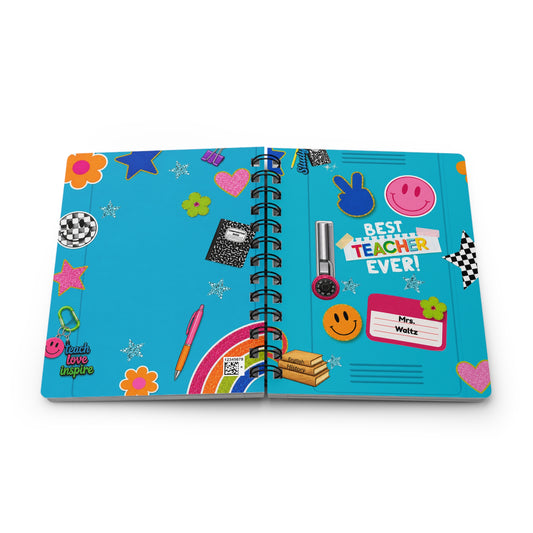 Personalized Best Teacher Notebook | Custom Teacher Appreciation Journal