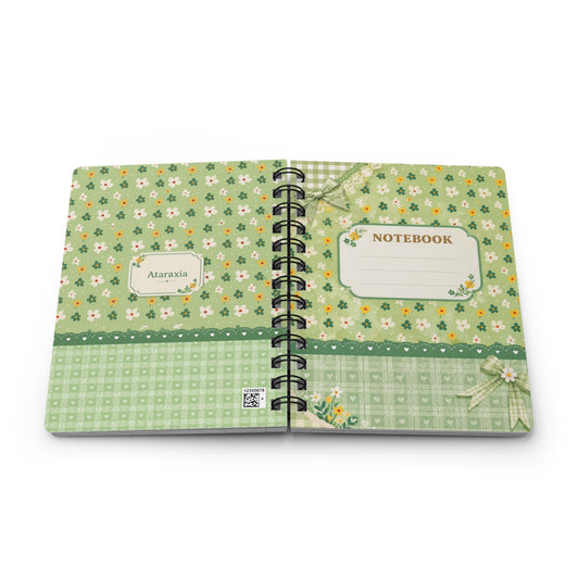 Pastel Strawberry & Daisy Notebook | Vintage-Inspired Spiral Journal