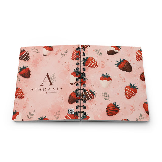 Strawberry Notebook Collection | Cute Aesthetic Spiral Journals