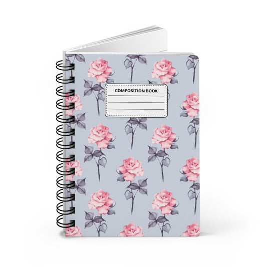 Floral Composition Notebook | Cute Flower Pattern Journal for School