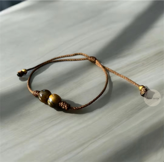 Tiger eye bracelet, tiger eye gemstone beaded bracelet, gift for friend, gift fo image 1