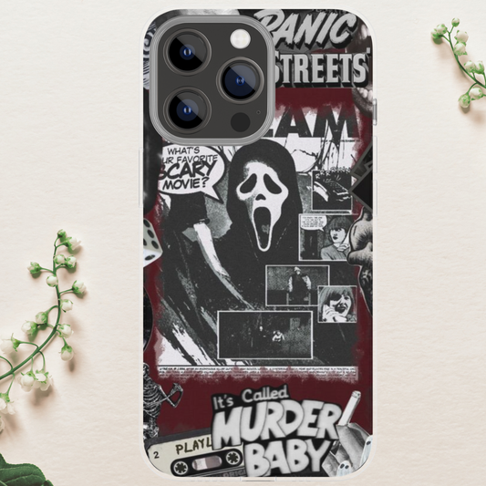 Ghost guy Halloween Horror scream movie case, Halloween case 16 Pro Max, 1 image 1
