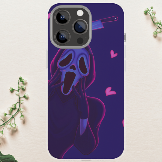 Ghost guy Halloween Horror scream movie case, Halloween case 16 Pro Max, image 1