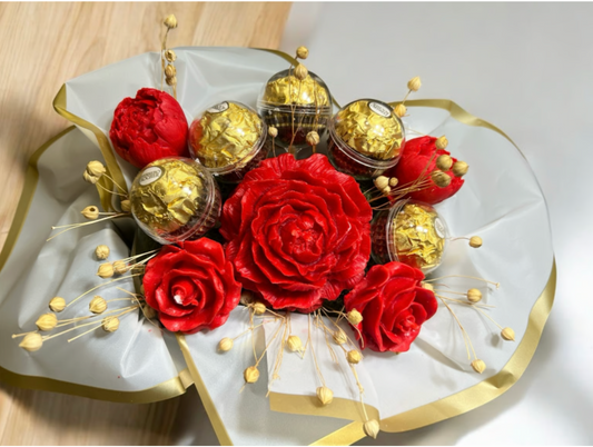Candle Bouquet Purse | Wax Candles | Flowers and Candle Gift | Luxury Gift image 1