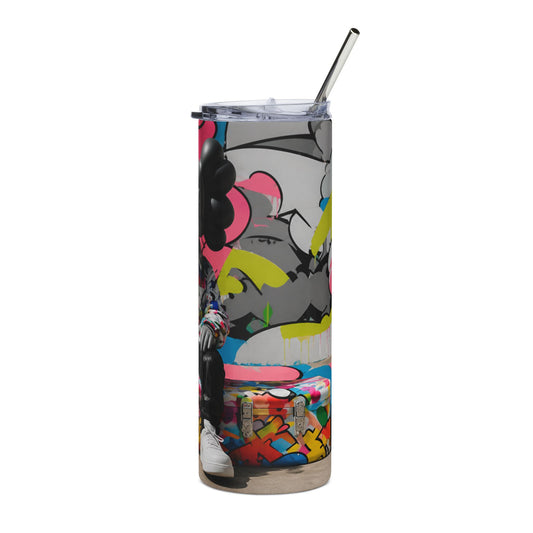 Graffiti Bear Tumbler Design | Urban Pop Art design image 1