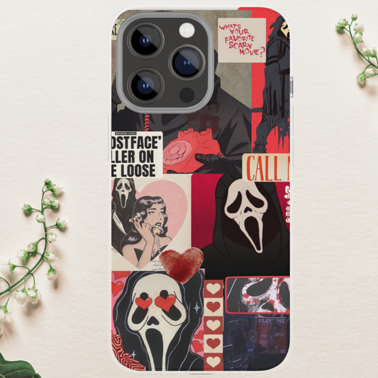 Ghost guy Halloween Horror scream movie case, Halloween case 16 Pro Max, 1 image 1