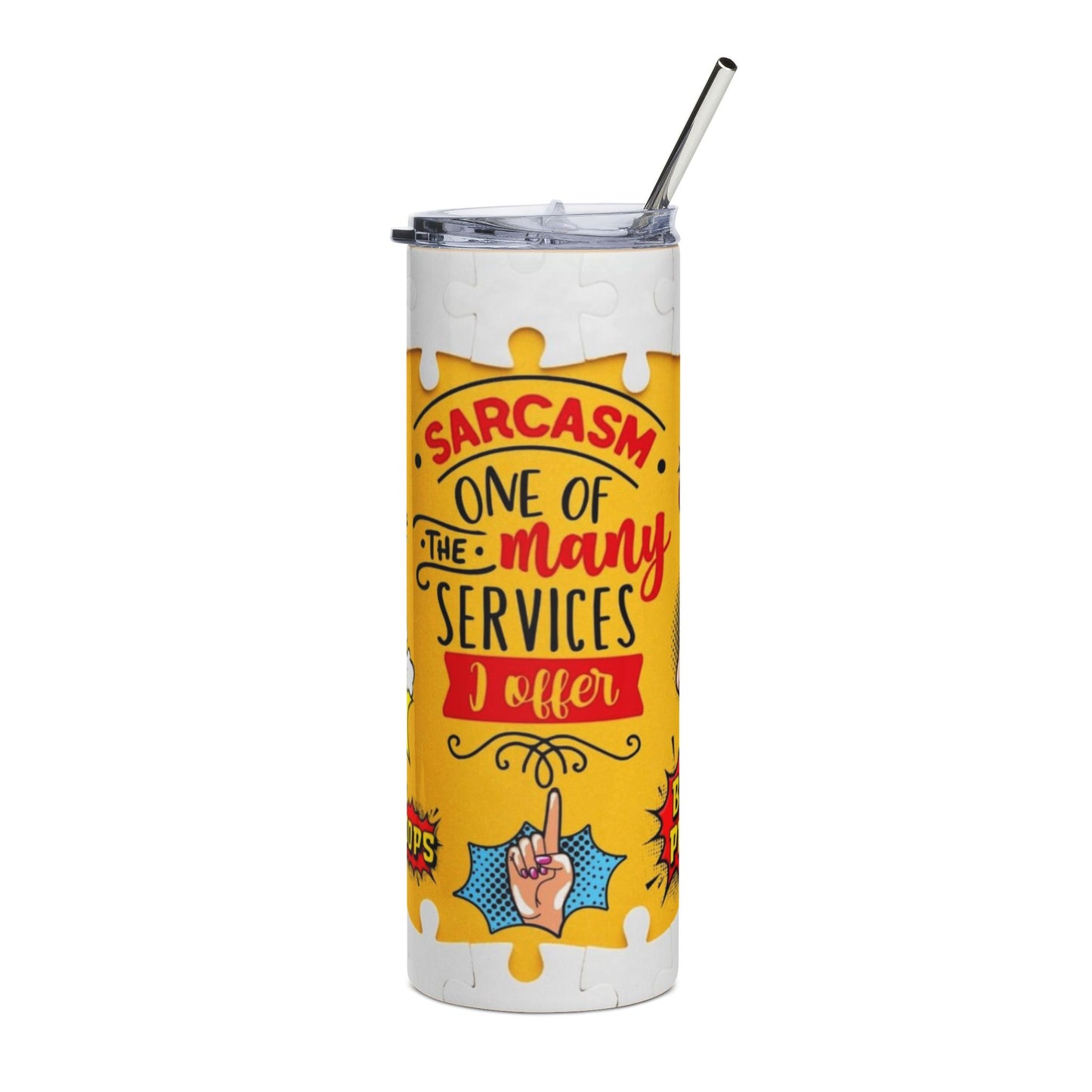 Sarcastic Tumbler Designs Funny Perfect Gift for a Friend or Partner image 0