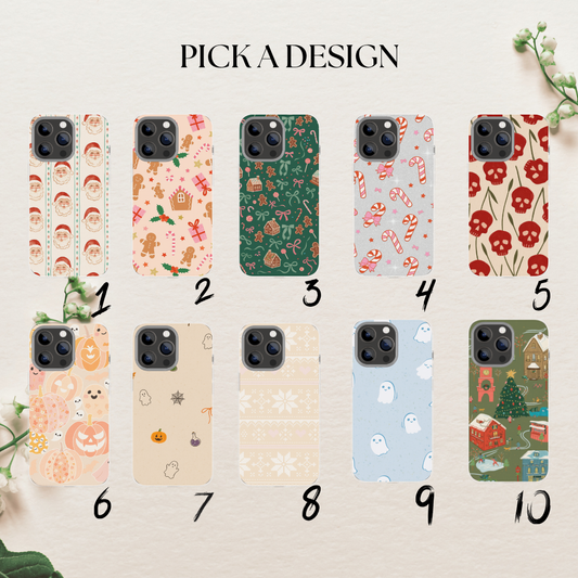 Winter Christmas phone case, holiday case 16/17  Pro image 1