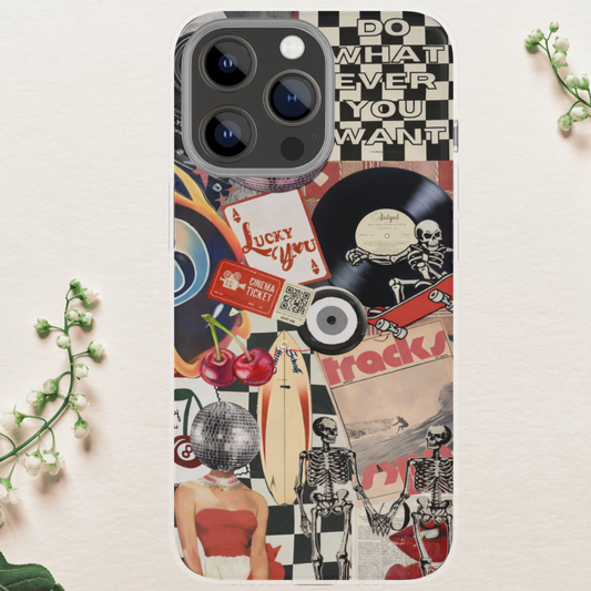 Retro Y2K Vintage European Colorful Phone Case for iPhone 16 PM 17 13 14 15 with image 0