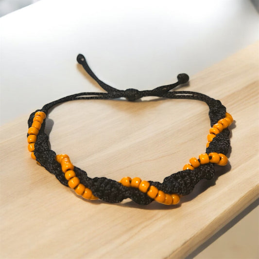 Spiral DNA Beaded Bracelet image 1