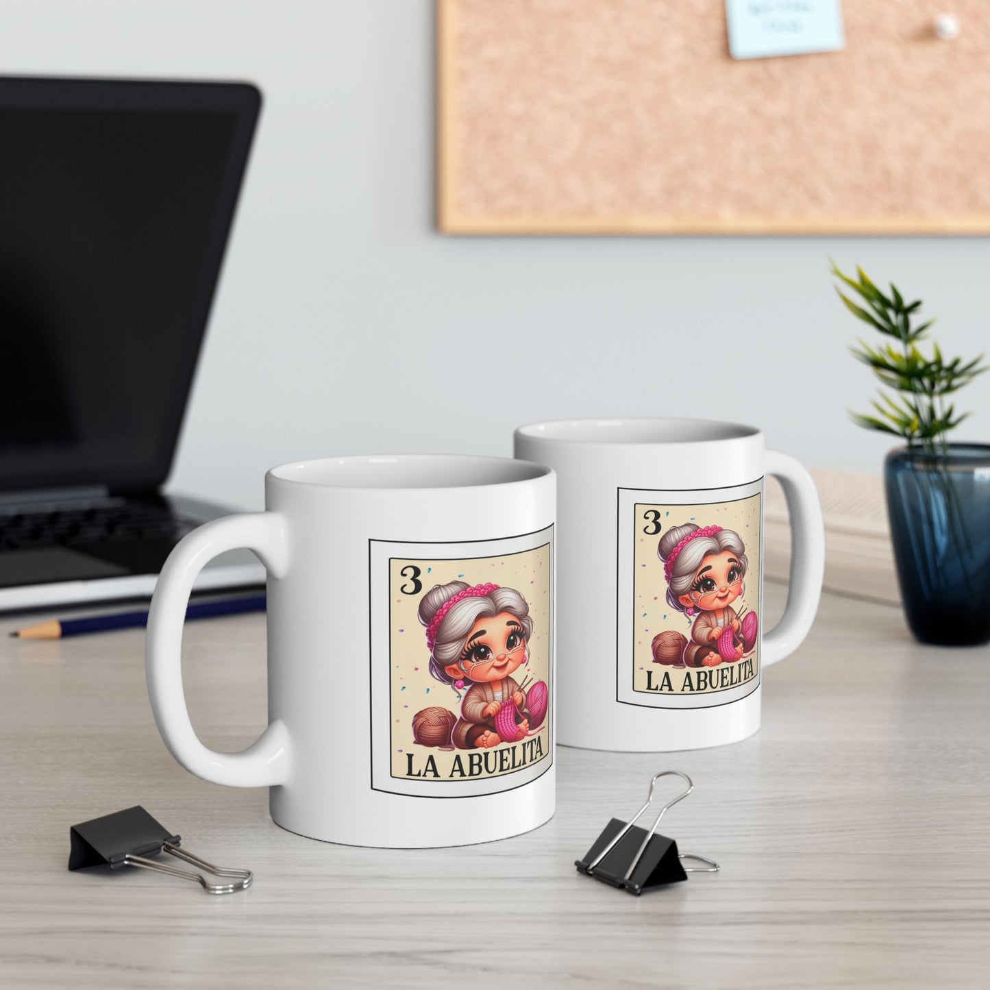 Loteria card en espanol mug, Cute sla abuelita mug, Spanish Design, LA mejor tia image 0