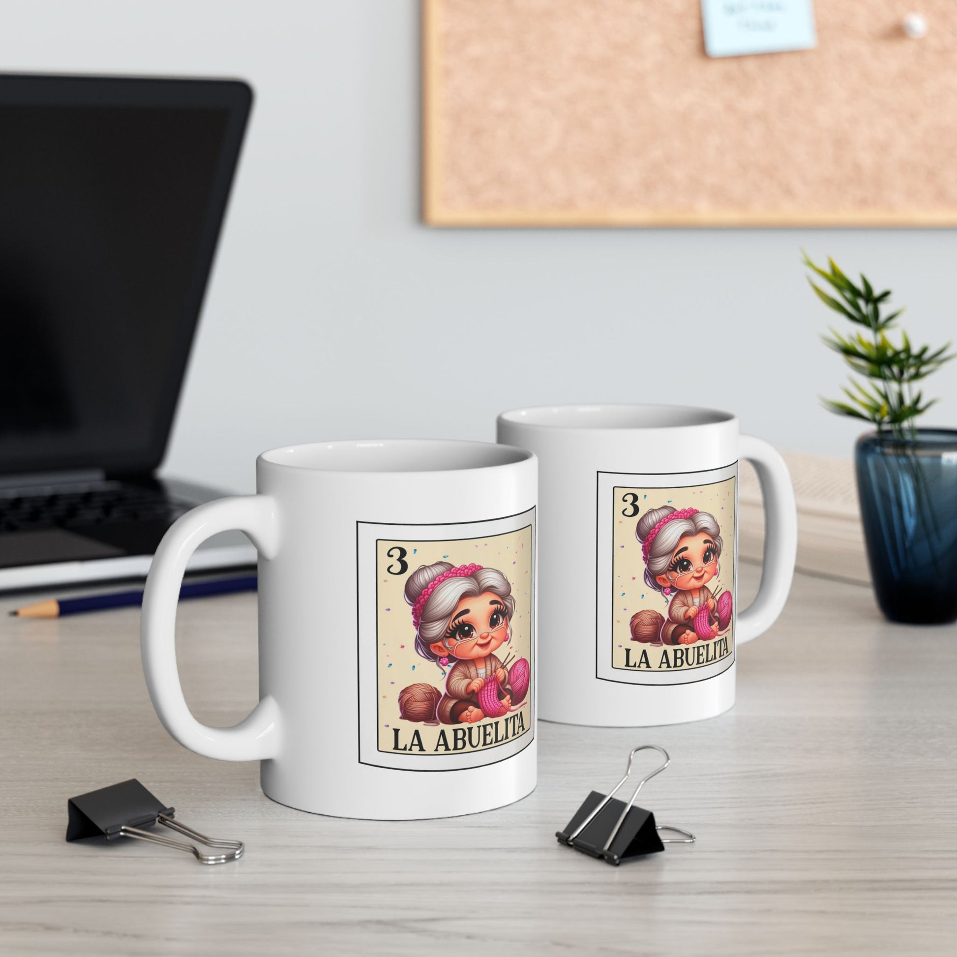 Loteria card en espanol mug, Cute sla abuelita mug, Spanish Design, LA mejor tia image 0