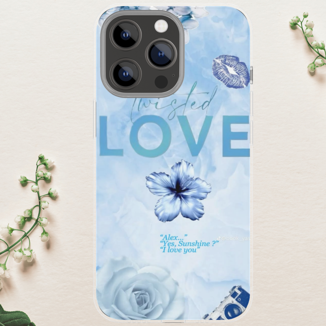 Twisted Love Protective Smartphone Casing - Handheld Cellphone Case for iPhone 16 Pro Max, 15, 14, 13, 12 Plus & Samsung S24 Ultra Custom-Fit Device Protection