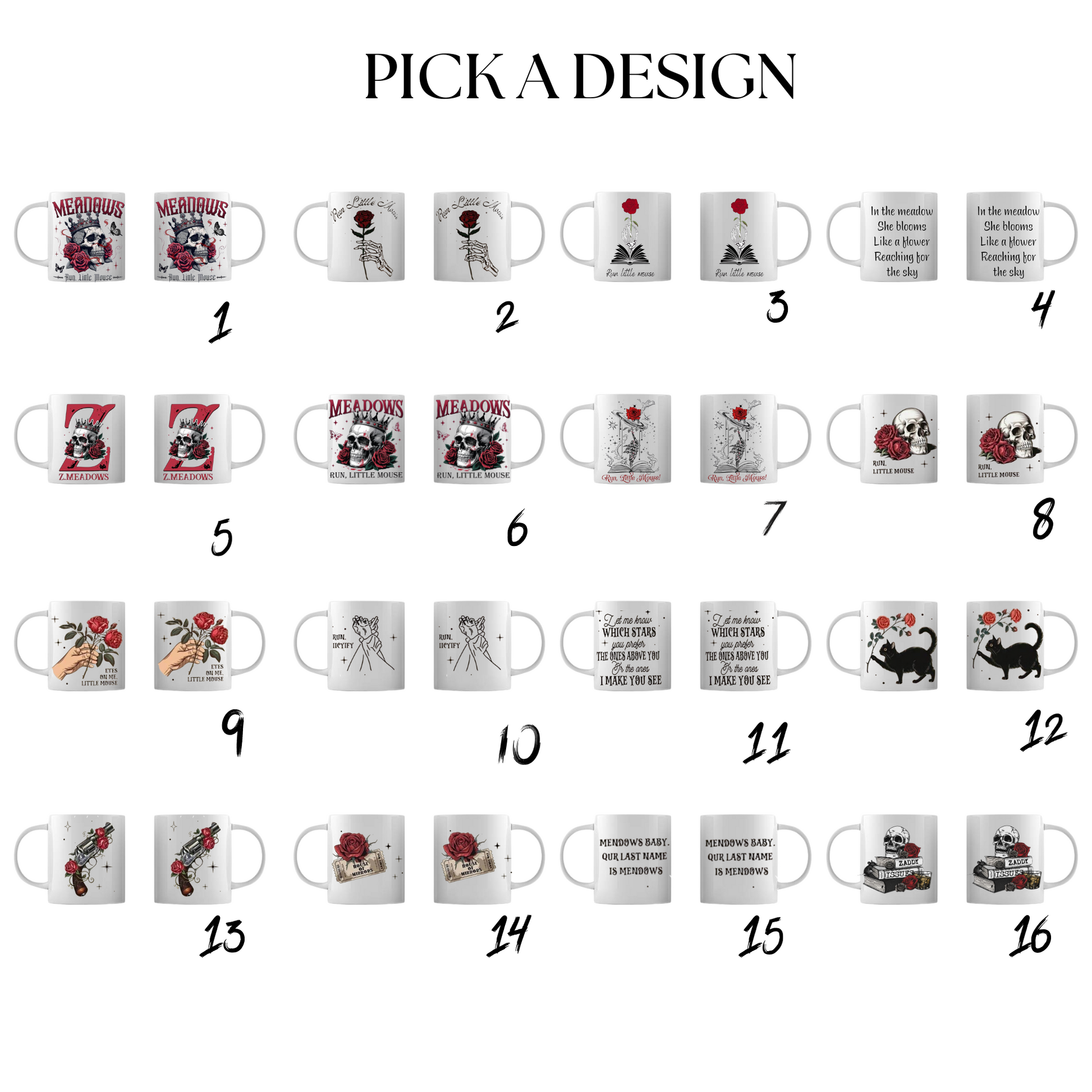 Run Little Mouse Personalized Coffee Mug BookTok Merch Run Little Mouse Dark Rom image 1