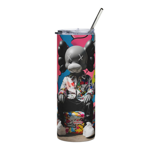 Graffiti Bear Tumbler Design | Urban Pop Art design image 0