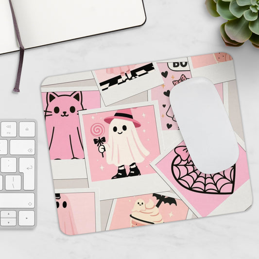 Autumn Halloween Mouse Pad with Non-slip Rubber Base for Smooth Gaming and Offi image 0