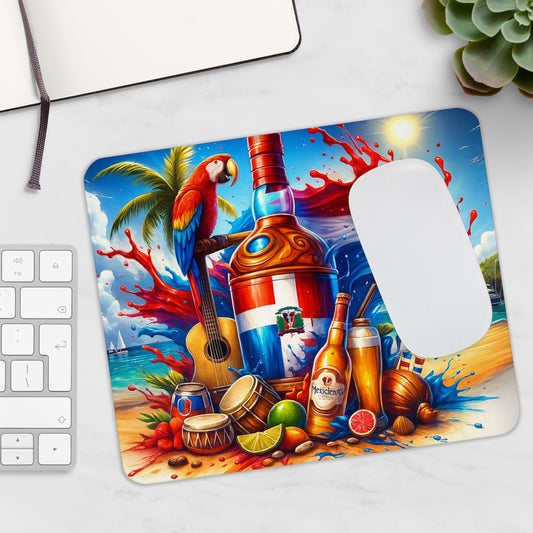 Dominican Republic Desk Mat - Colorful Map Mouse Pad, Office Decor, Gift for Dom image 0