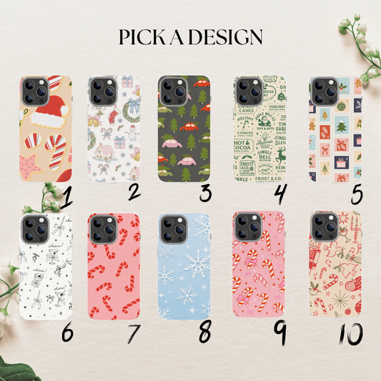Winter Christmas phone case, holiday case 16/17  Pro image 1