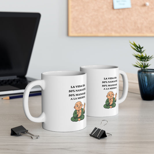Funny Spanish Mug Flork Mug 12 oz Ceramic Tumbler with Humorous Spanish image 0