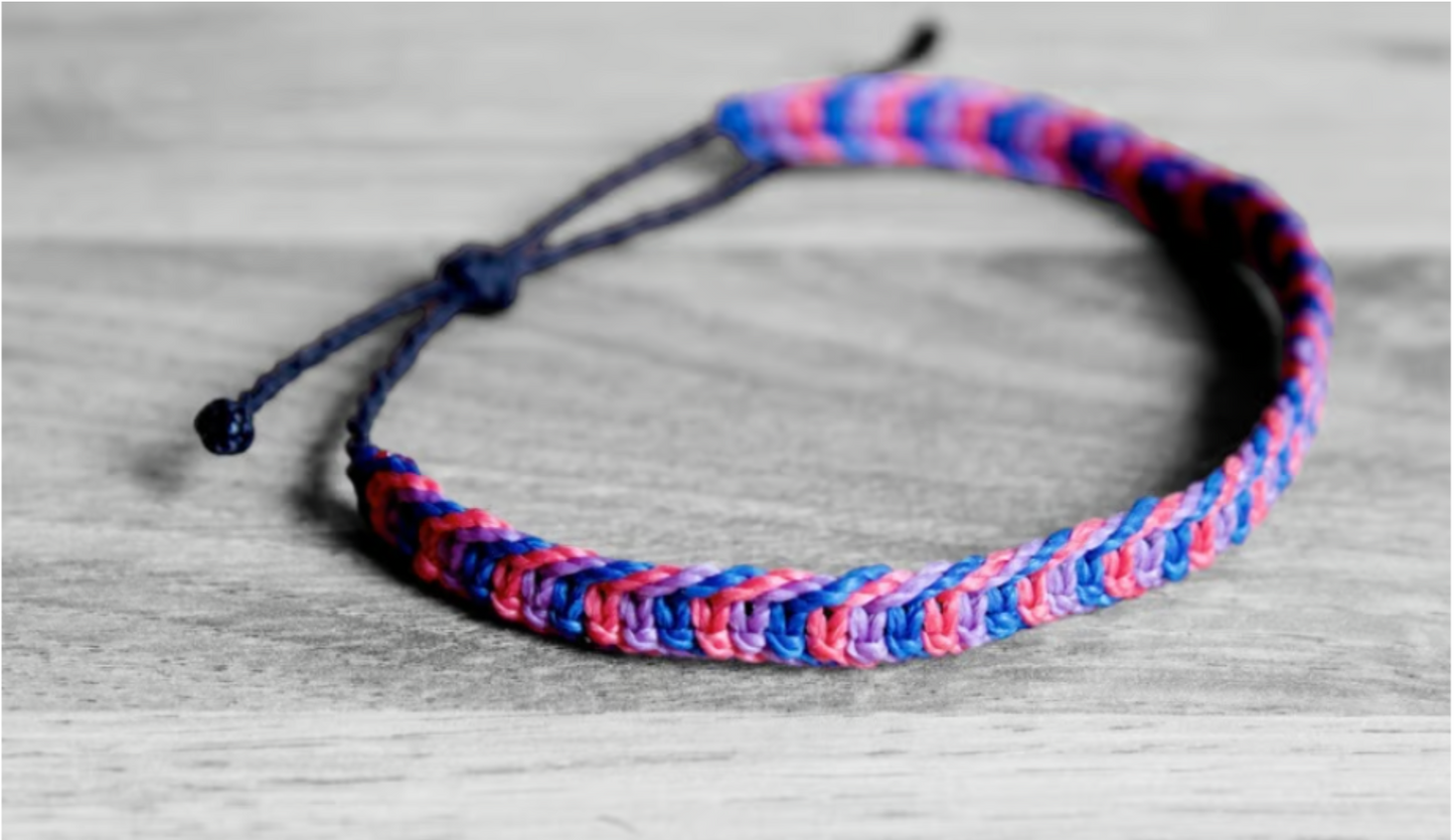 Braided Bisexual Bracelet image 1
