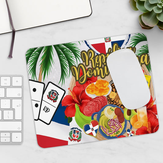 Dominican Republic Desk Mat - Colorful Map Mouse Pad, Office Decor, Gift for Dom image 1