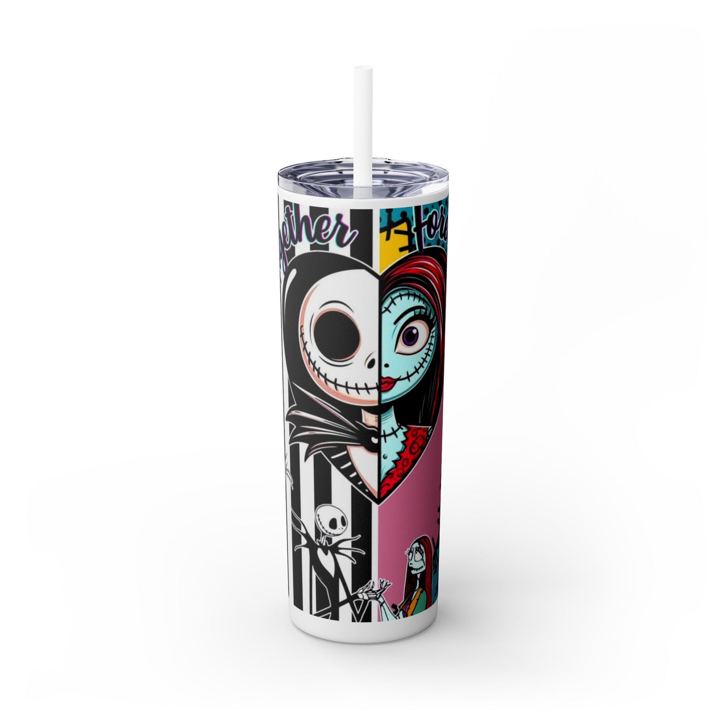 Nightmare before christmas Tumbler Gift Tim Burton Unique Art Horror Design image 0