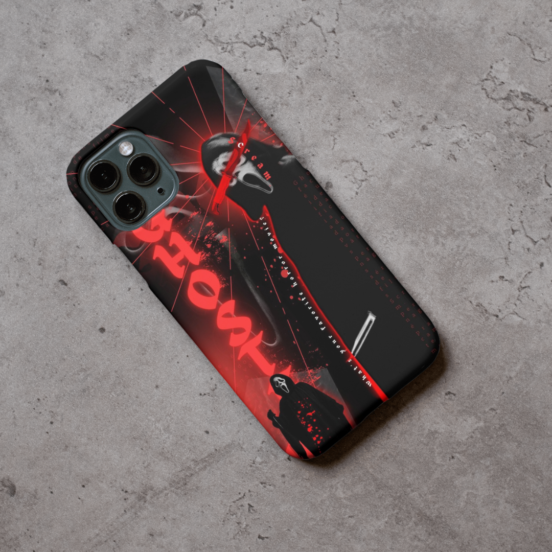 Ghost guy Halloween Horror scream movie case, Halloween case 16 Pro Max, 1