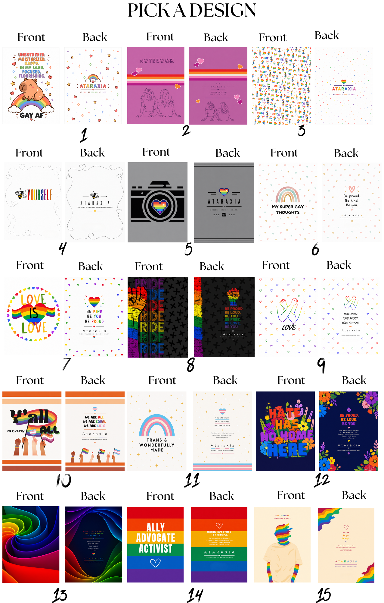 LGBTQ+ Pride Journals & Notebooks | Rainbow Inspired Covers image 2