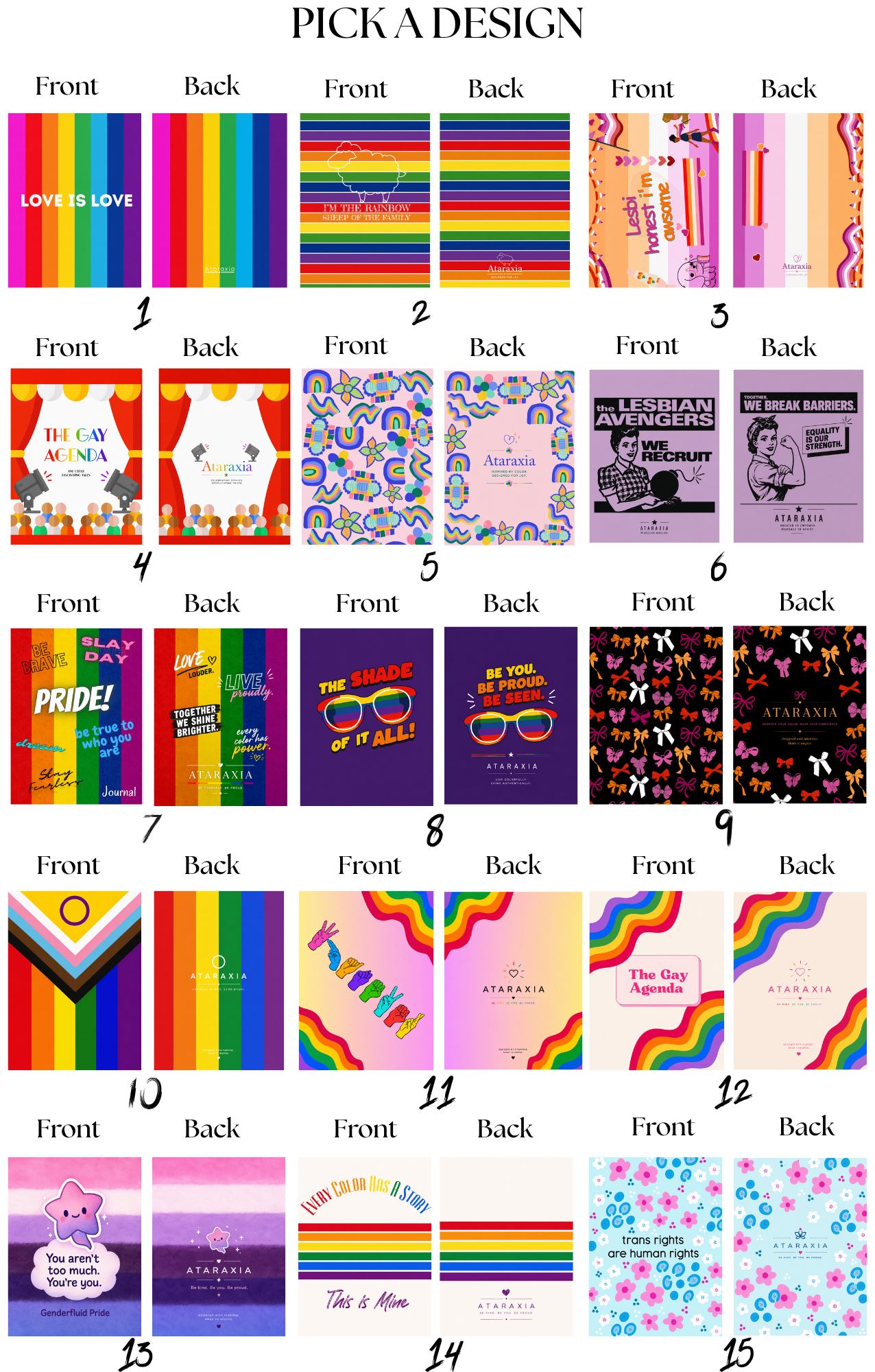 Pride Month Notebook Collection | Colorful LGBTQ+ Journals image 2