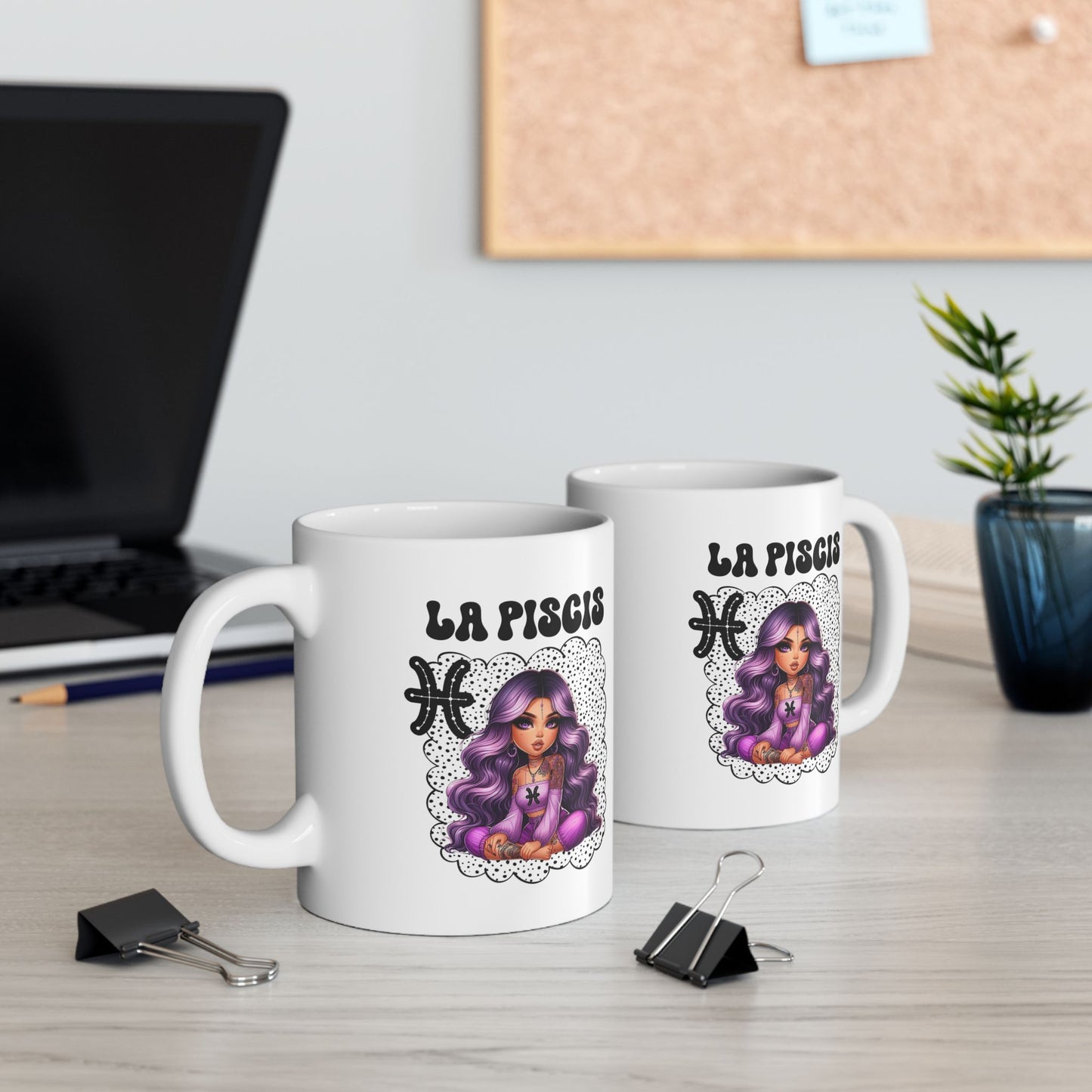 Loteria card en espanol mug, Cute La tauro mug, Spanish Design, LA piscis mug, C image 0