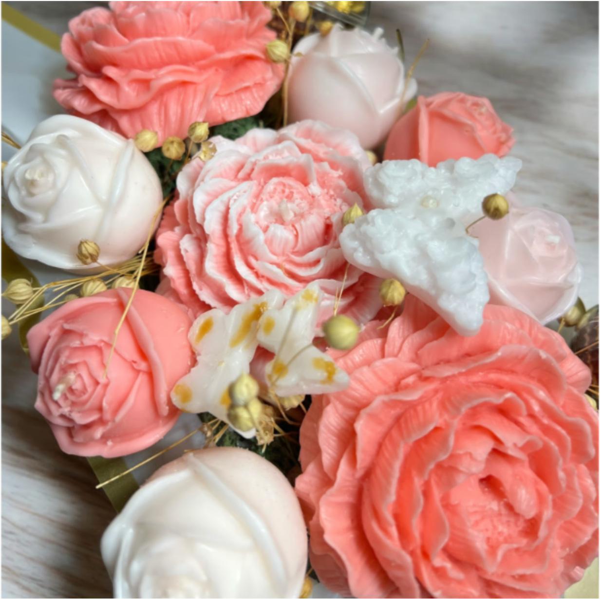 Candle Bouquet Purse | Wax Candles | Flowers and Candle Gift | Luxury Gi image 2