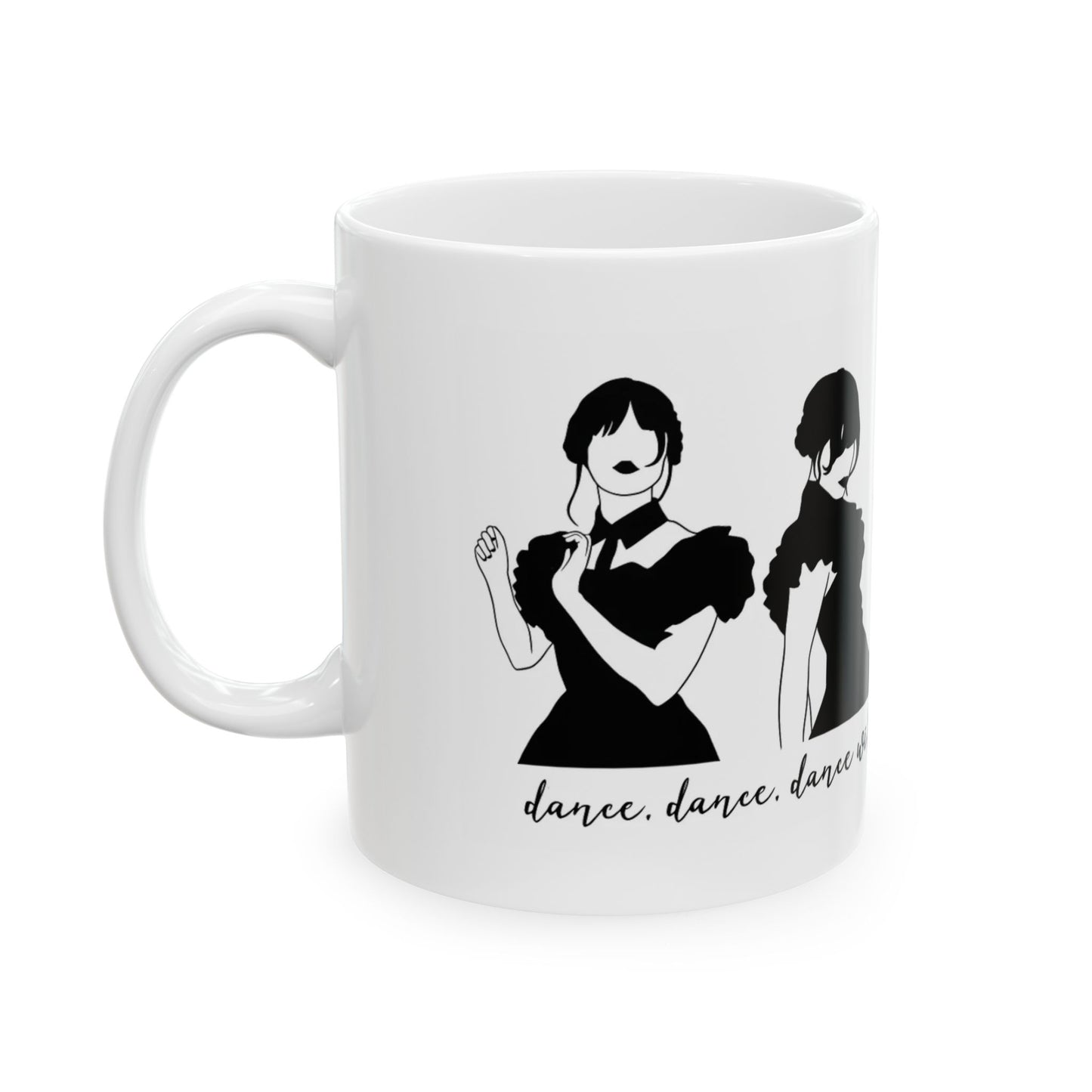 Merlina Halloween Ceramic Mug - Witchy Wednesday Coffee Cup, 11oz 15oz, Gift image 2