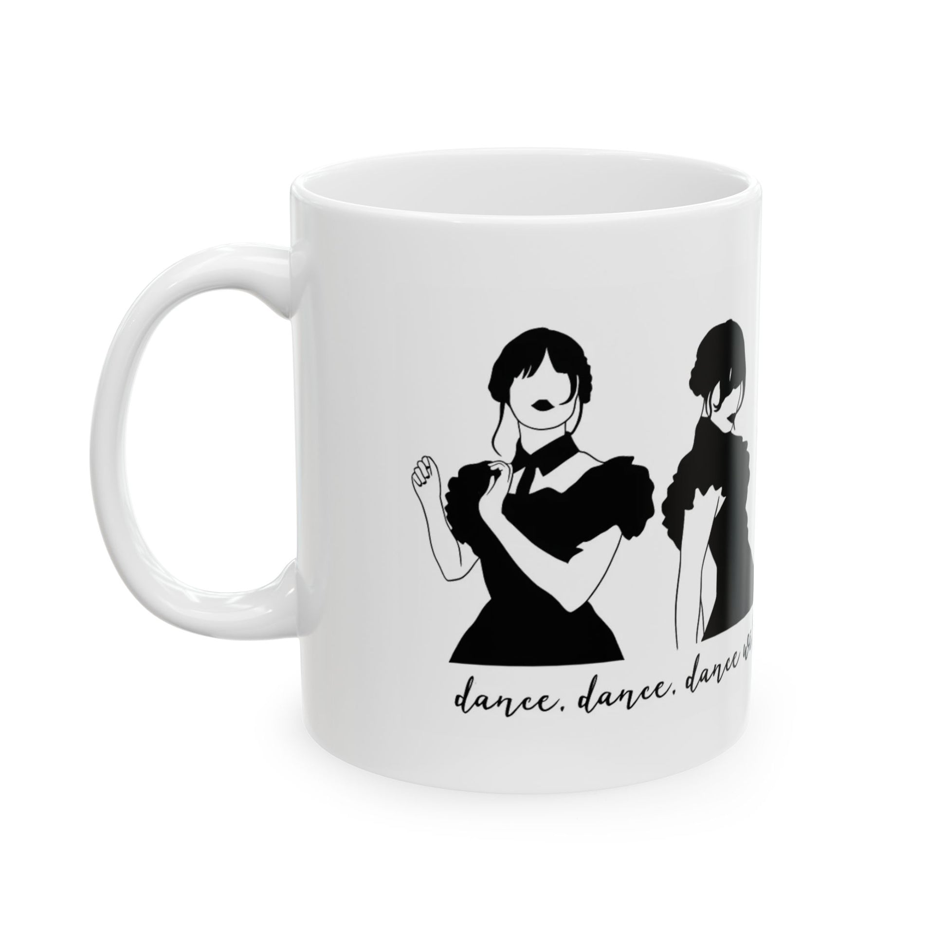 Merlina Halloween Ceramic Mug - Witchy Wednesday Coffee Cup, 11oz 15oz, Gift image 2