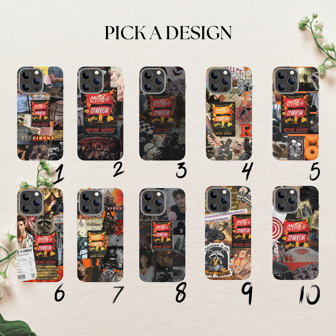 Scythe and Sparrow Protective Smartphone Casing - Handheld Cellphone Case for iPhone 16 Pro Max, 15, 14, 13, 12 Plus & Samsung S24 Ultra Custom-Fit Device Protection