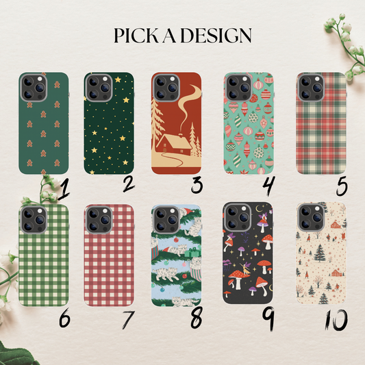 Winter Christmas phone case, holiday case 16/17  Pro image 1