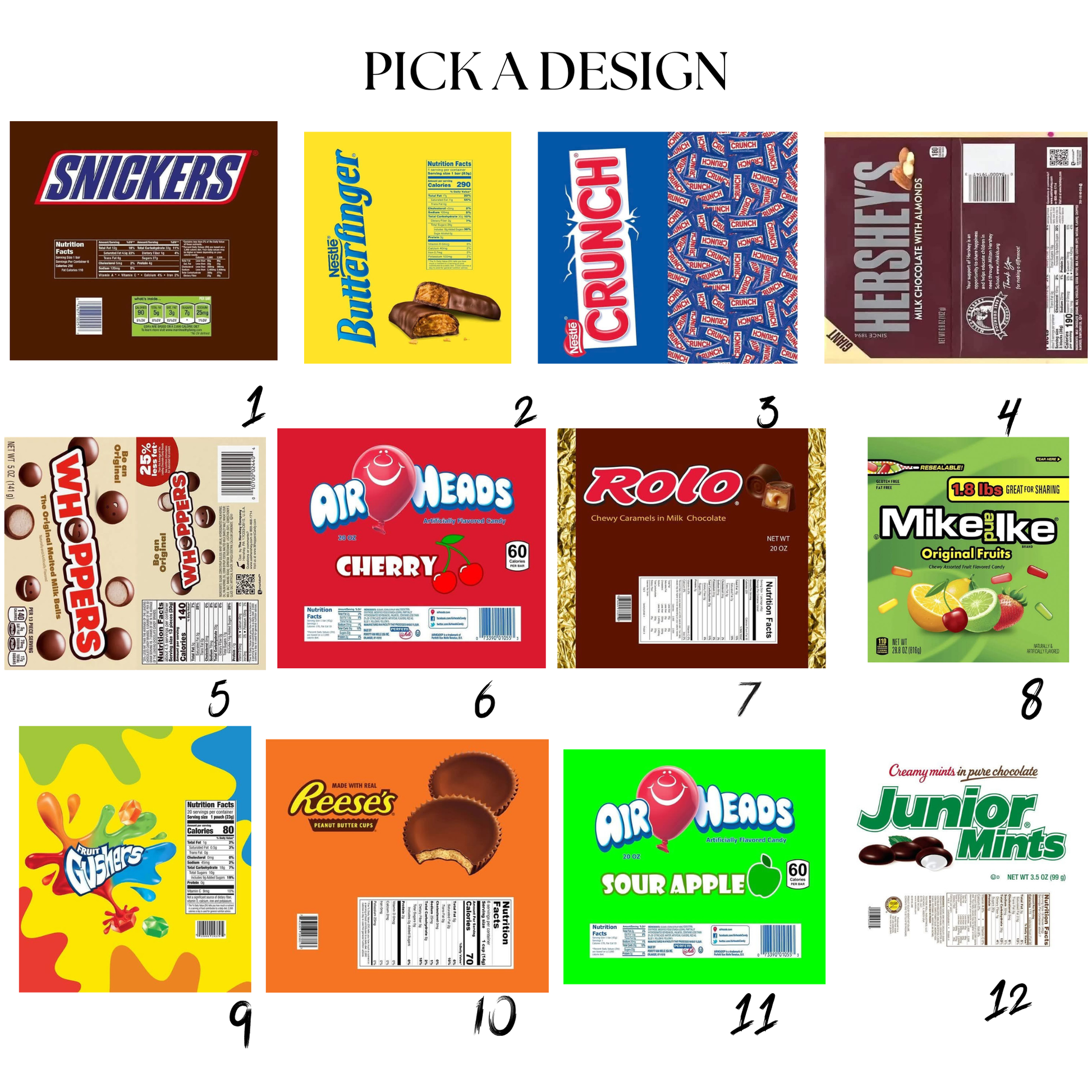 candy themed tumblers, in 12 oz , 15 oz, 16 oz , and 20 oz idea. for every day image 1