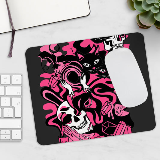 Autumn Halloween Mouse Pad with Non-slip Rubber Base for Smooth Gaming a image 0