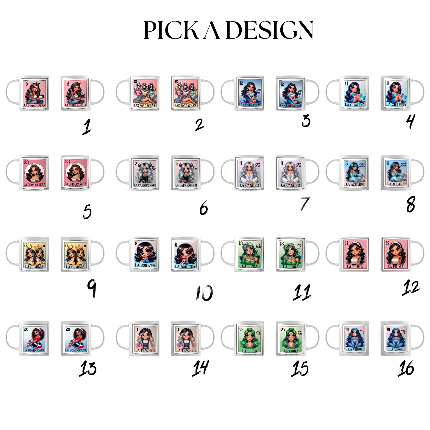 Loteria card en español mug, Cute La Dramatica mug, Spanish Design, LA h image 1
