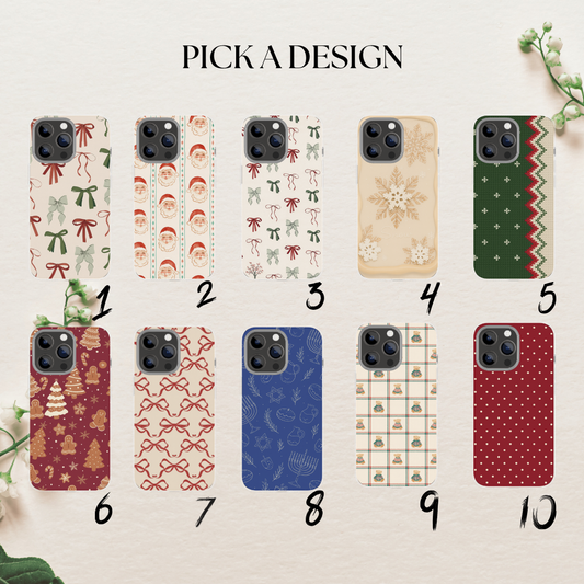 Winter Christmas phone case, holiday case 16/17  Pro image 1