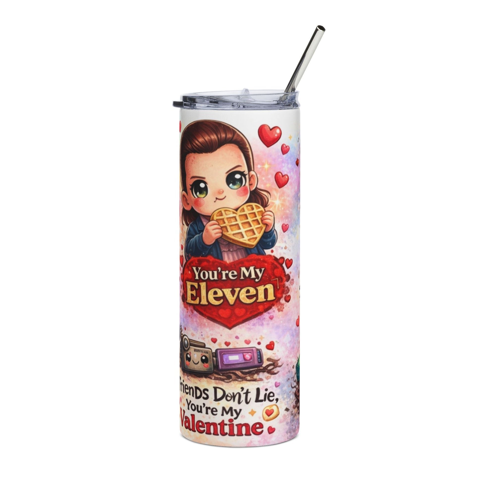 “Stranger Love” Valentine tumbler, perfect for a friend or partner image 1