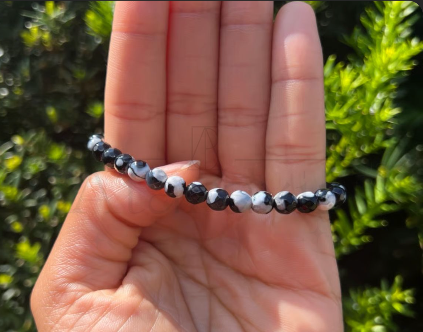Black and White Stone Bracelet image 0