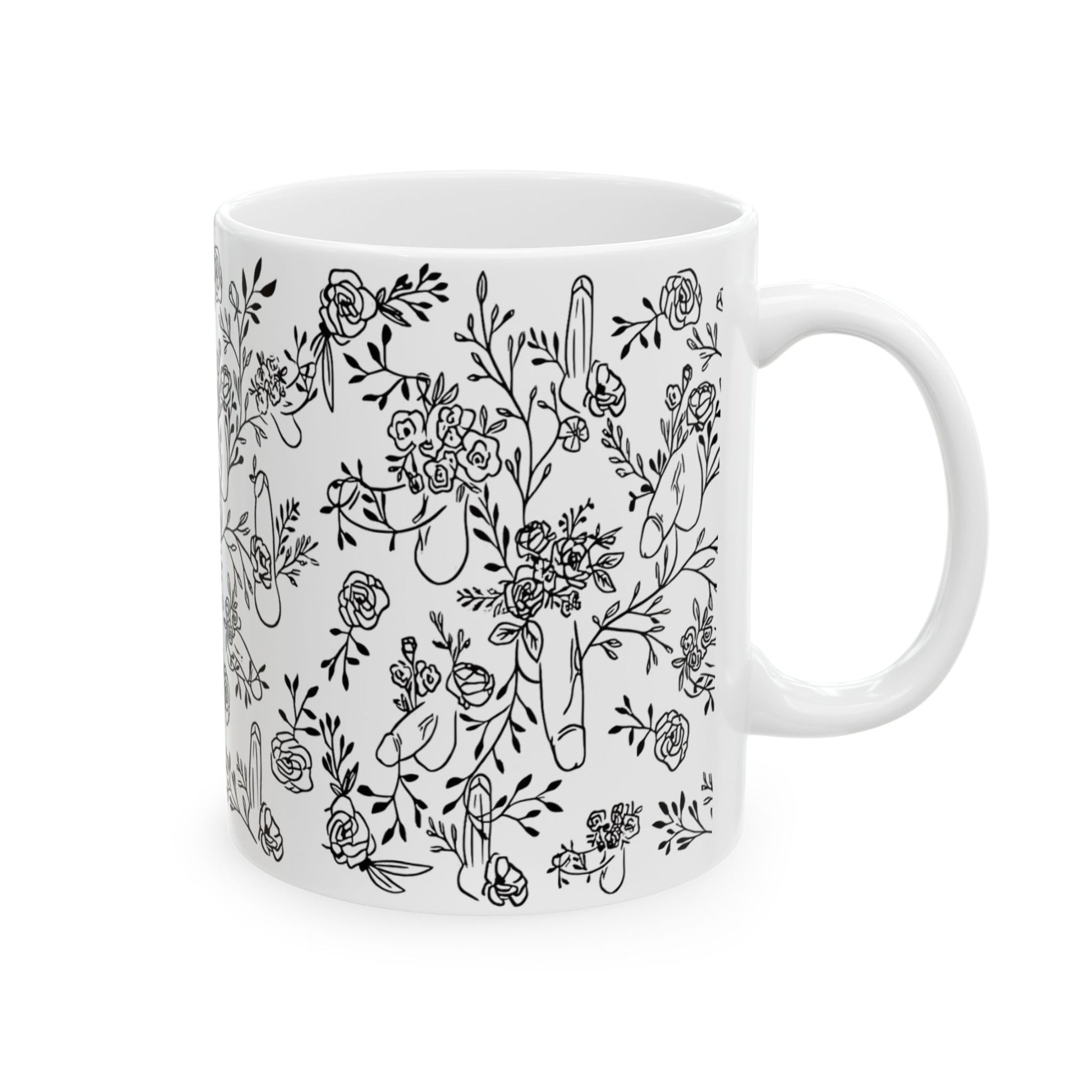 Funny Spanish Valentines Mug Flork Mug 12 oz Ceramic Mug with Humorous S image 0