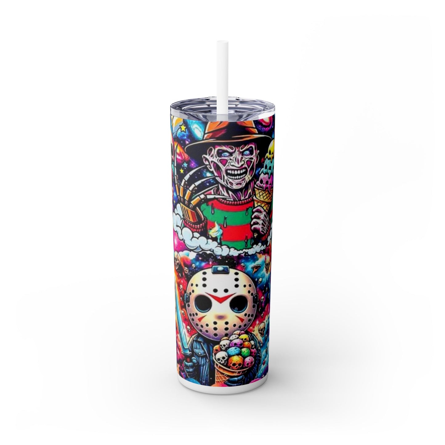 Halloween Michael Myers Horror Tumbler Spooky Protection Customized Design image 0