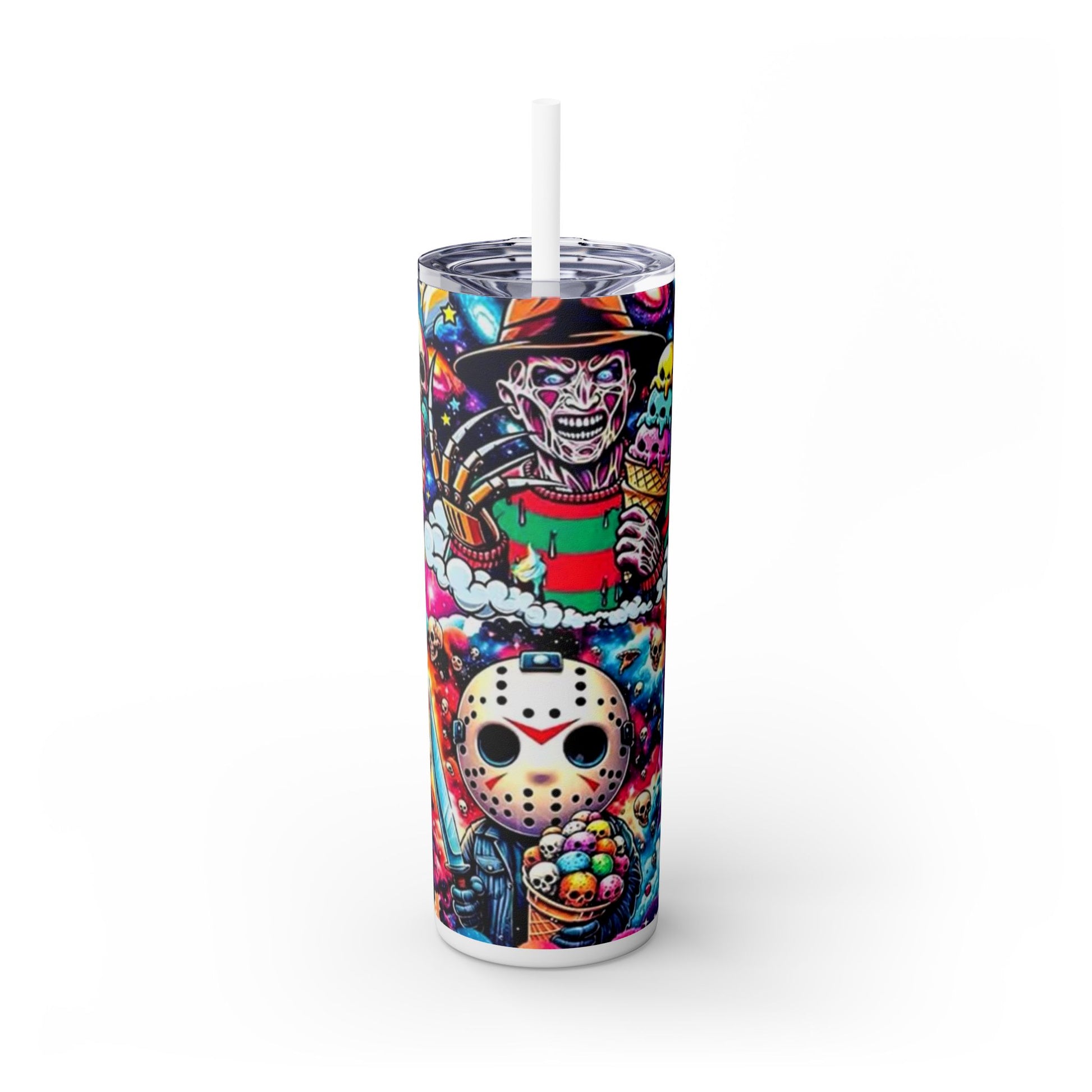 Halloween Michael Myers Horror Tumbler Spooky Protection Customized Design image 0