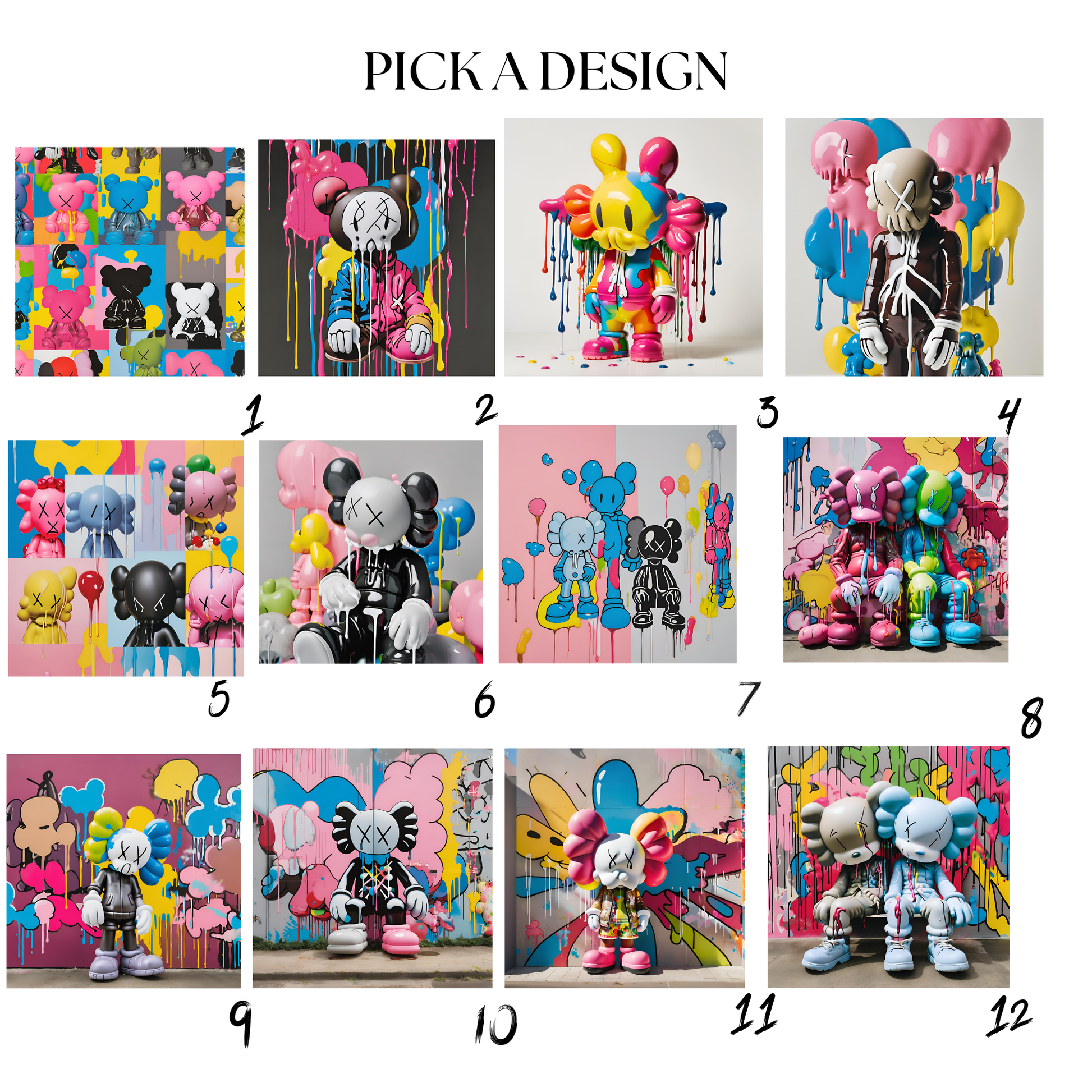 Graffiti Bear Tumbler Design | Urban Pop Art design image 2