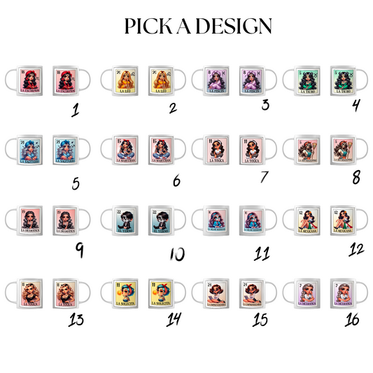 Loteria card en espanol mug, Cute La libra mug, Spanish Design, LA sagitario mug image 1