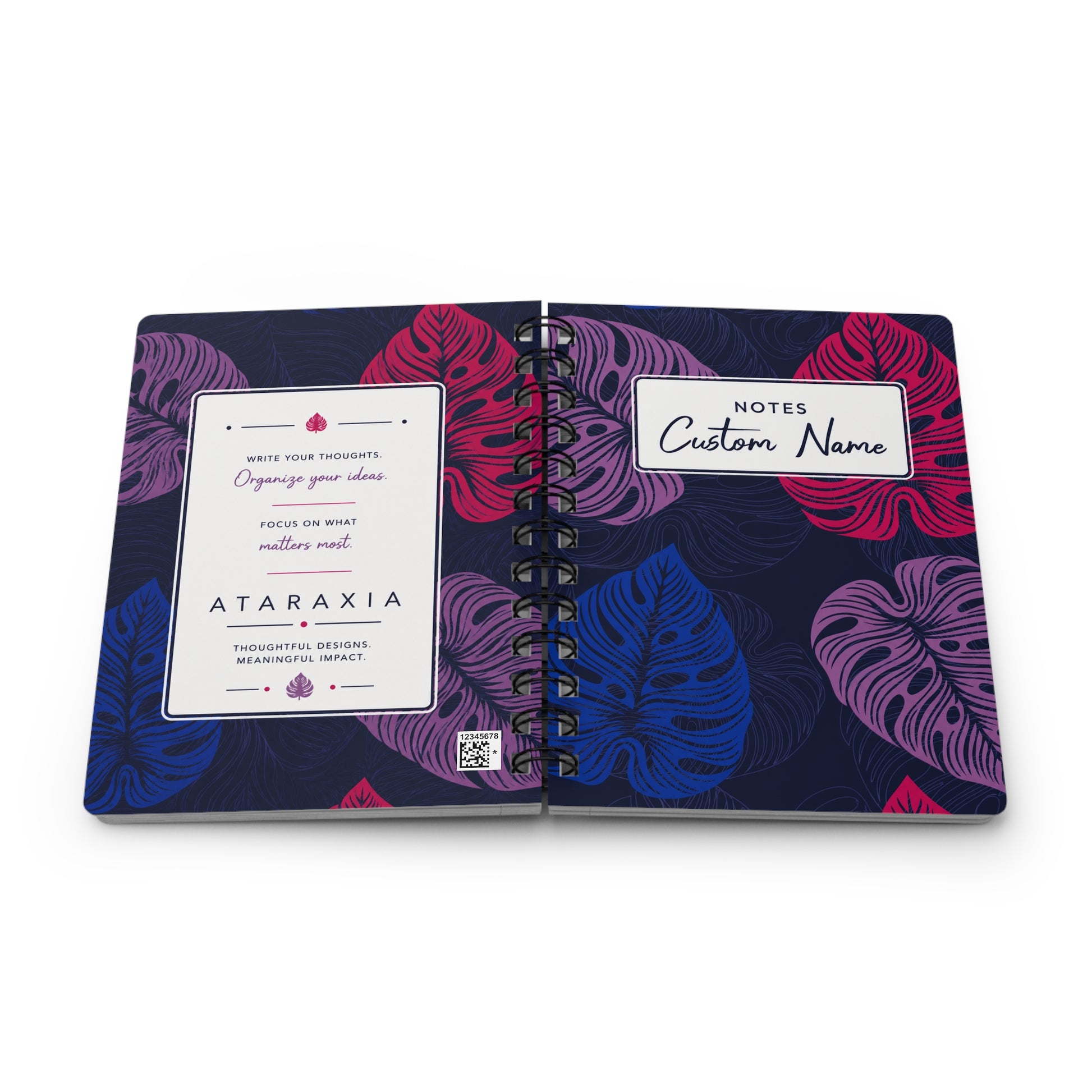 Personalized Pattern Notebook Collection | Custom Spiral Journals image 1