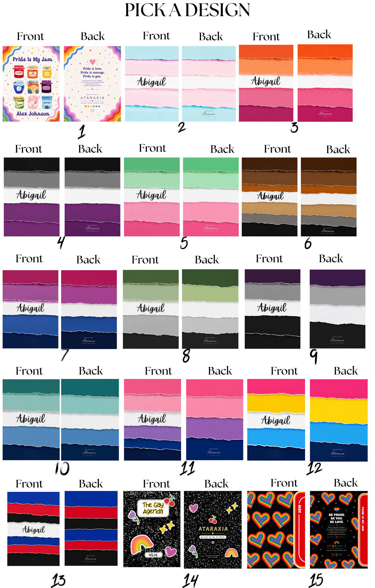 Personalized Pride Notebook/Journal Collection | Custom LGBTQ+ Spiral Notebook image 4